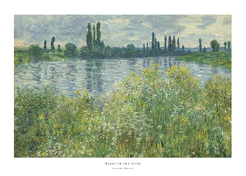 Poster Banks of the Seine By Claude Monet