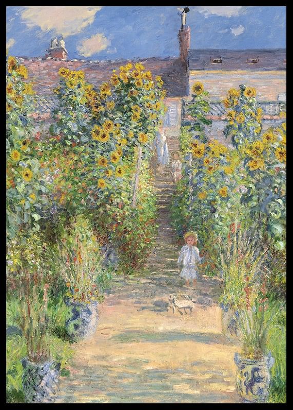 The Artist's Garden at Vétheuil By Claude Monet-12