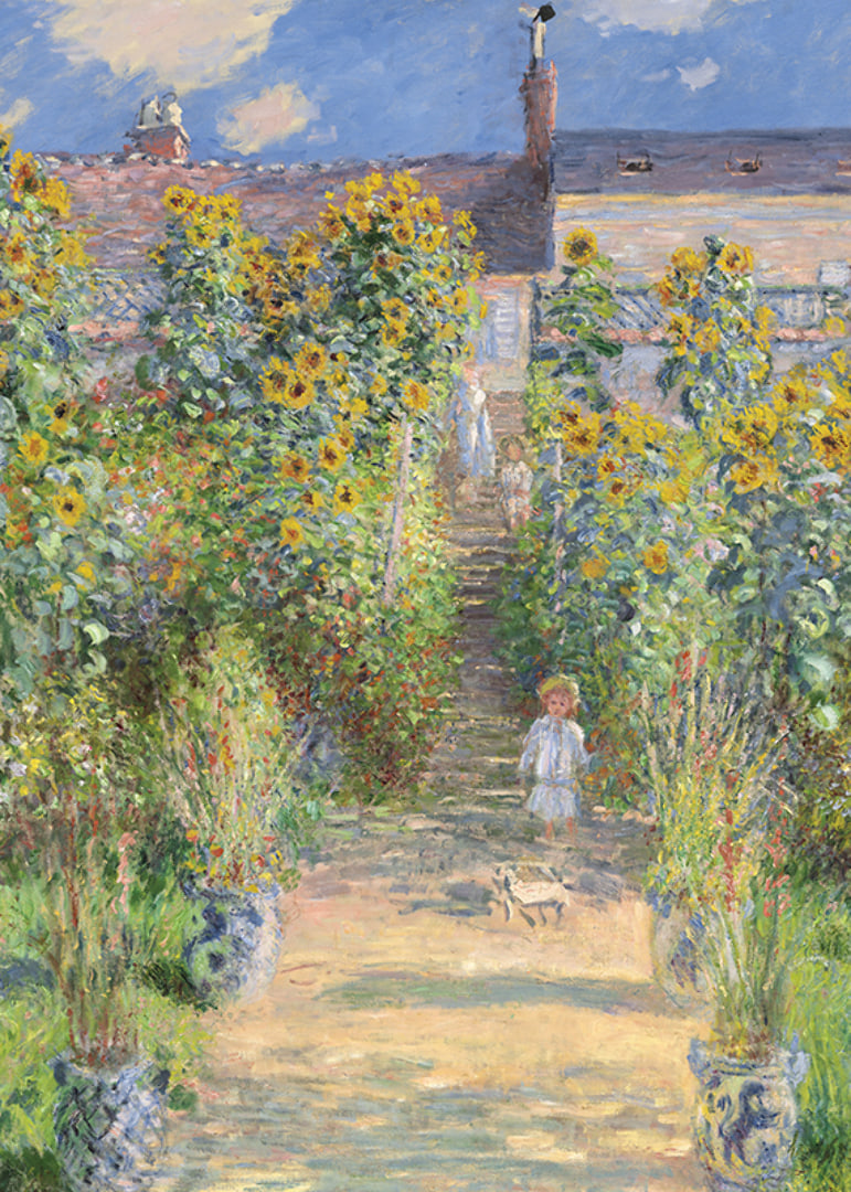 The Artist's Garden at Vétheuil By Claude Monet-12