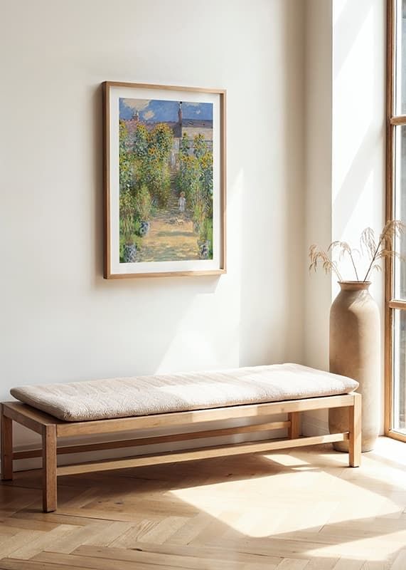 Poster The Artist's Garden at Vétheuil By Claude Monet crossfade