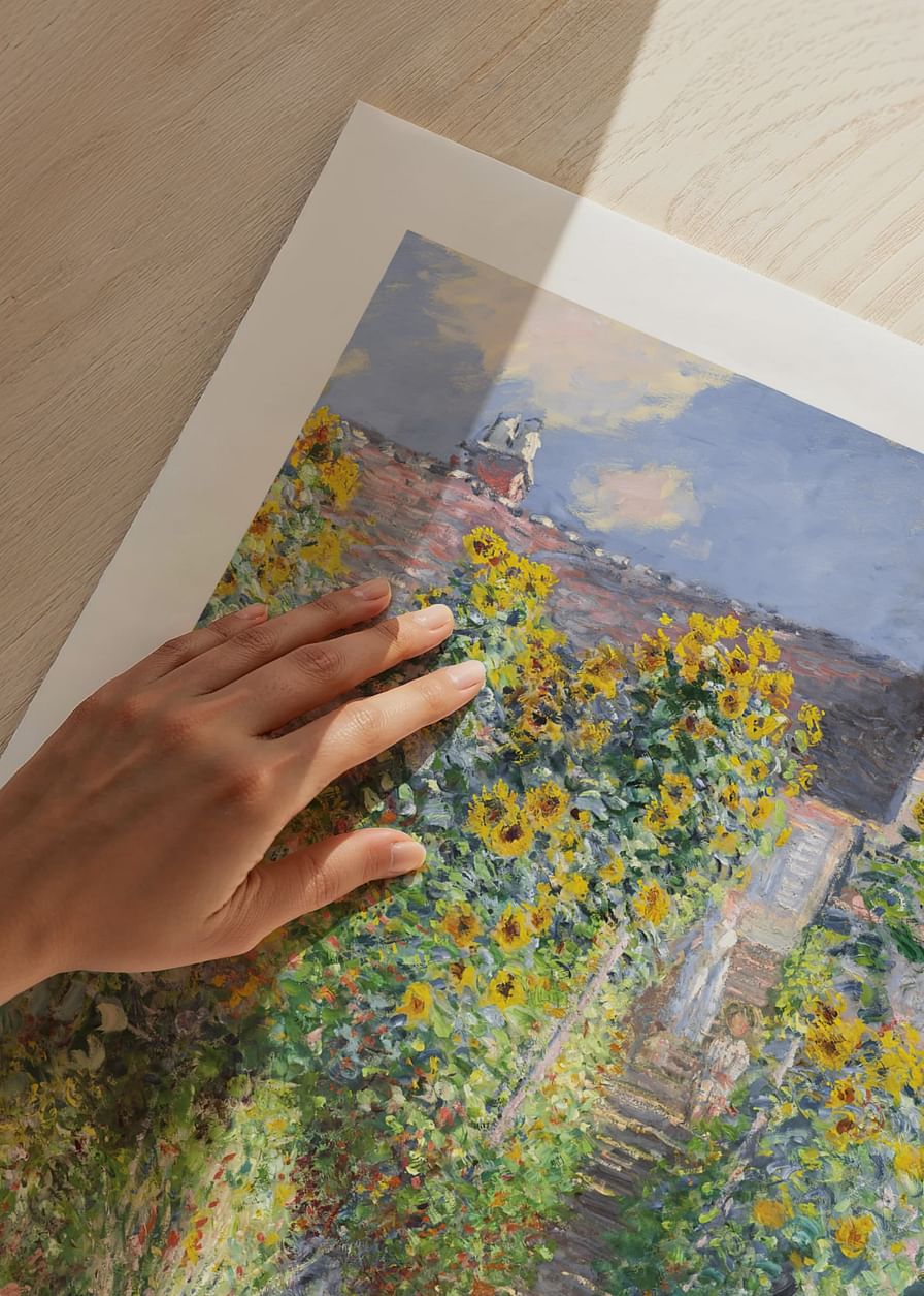 The Artist's Garden at Vétheuil By Claude Monet-12