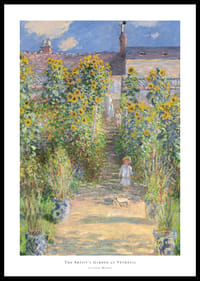 The Artist's Garden at Vétheuil By Claude Monet-0