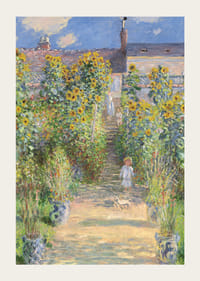 The Artist's Garden at Vétheuil By Claude Monet-5