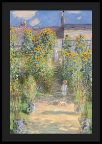 The Artist's Garden at Vétheuil By Claude Monet-6