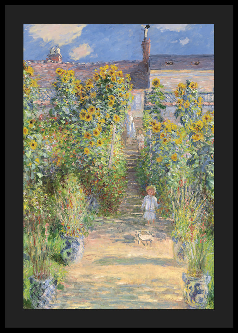 The Artist's Garden at Vétheuil By Claude Monet-12