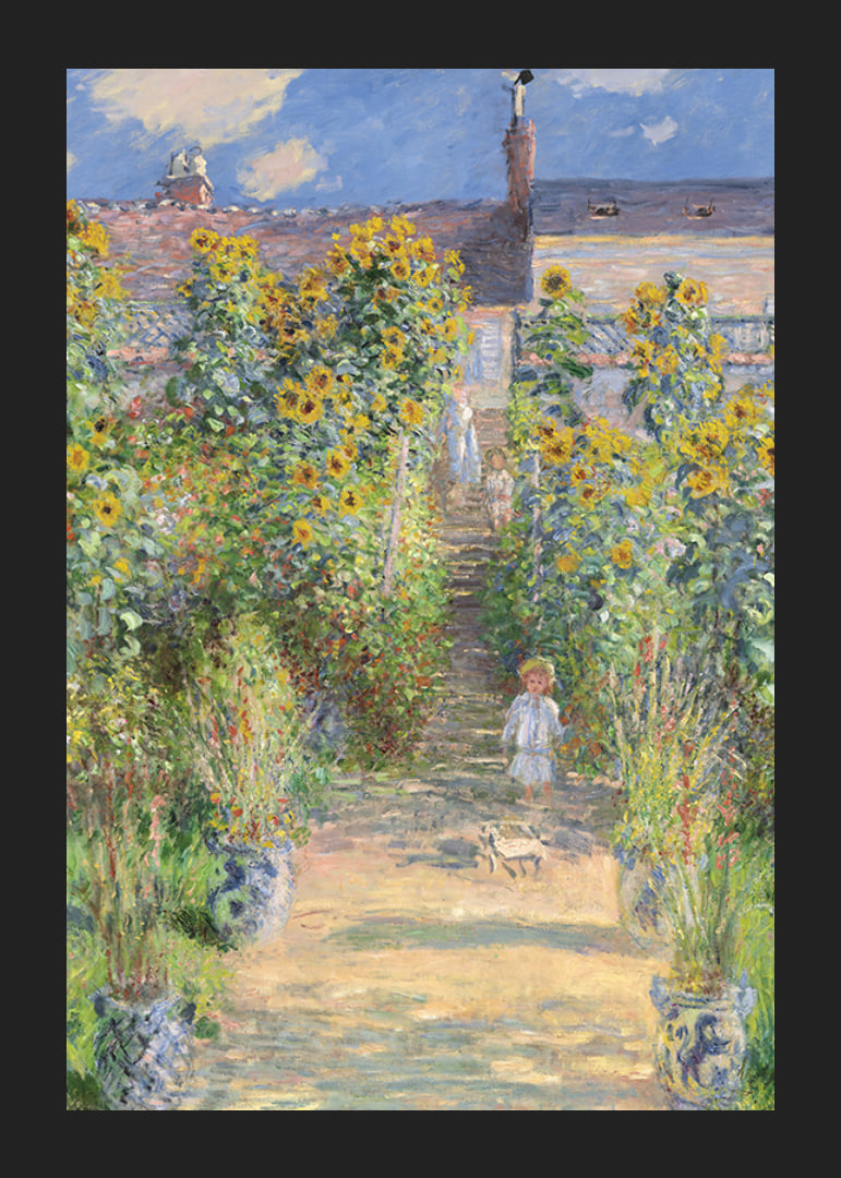 The Artist's Garden at Vétheuil By Claude Monet-12
