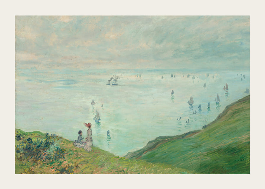 Cliffs at Pourville By Claude Monet-12