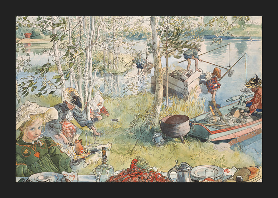 Crayfishing By Carl Larsson-12
