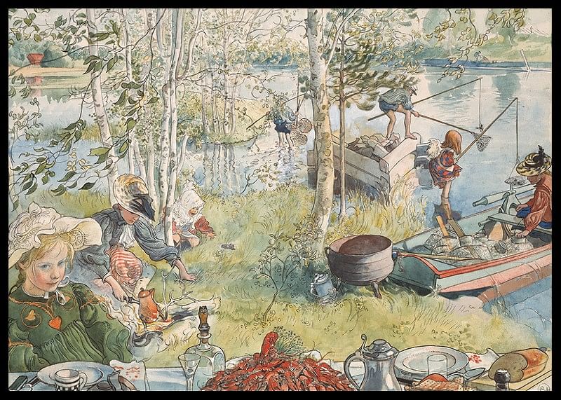 Crayfishing By Carl Larsson-12