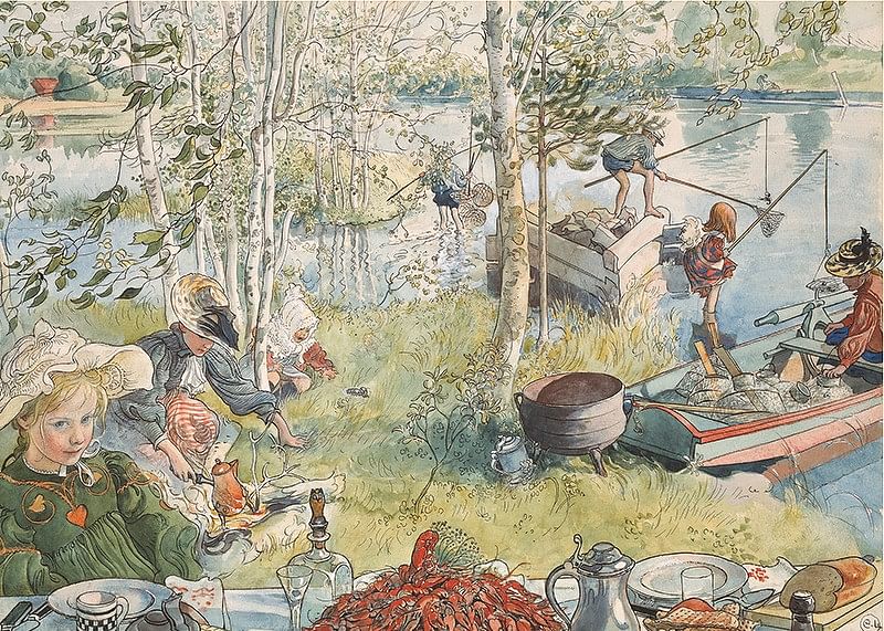 Crayfishing By Carl Larsson-12