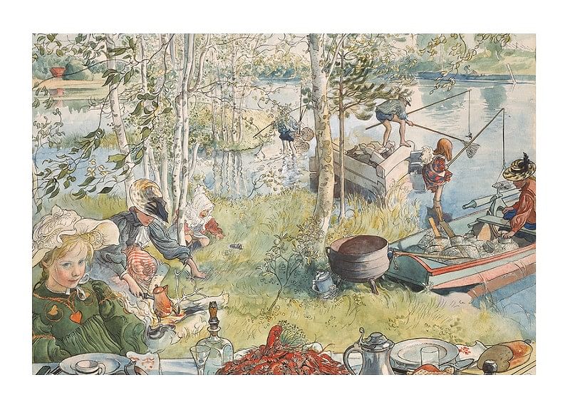 Crayfishing By Carl Larsson-12
