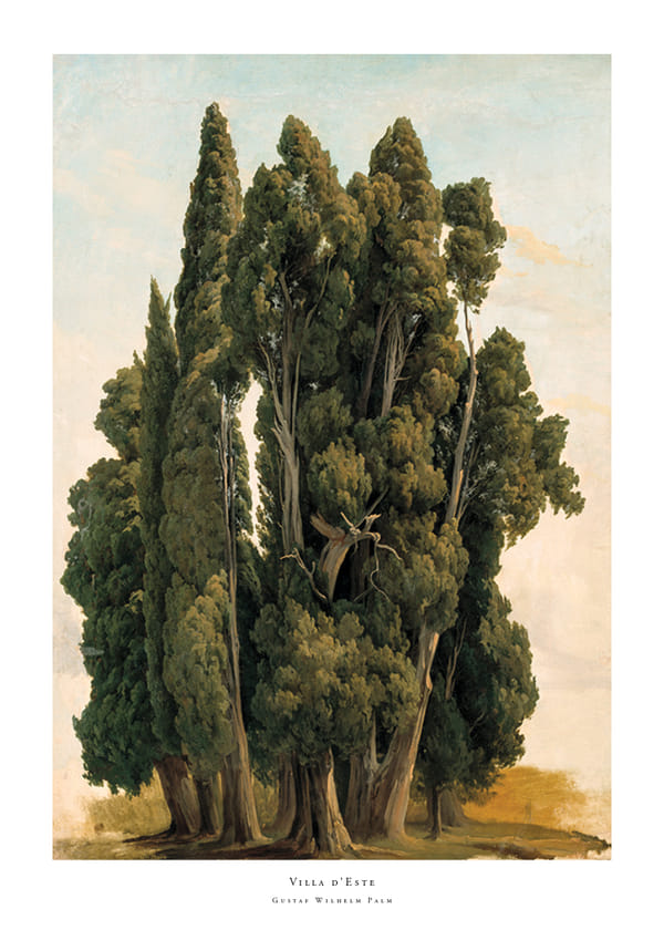 Plakatas Villa d'Este By Gustaf Wilhelm Palm