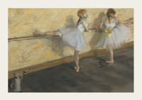 Dancers Practicing at the Barre By Edgar Degas-5