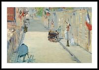 The Rue Mosnier With Flags By Édouard Manet-0
