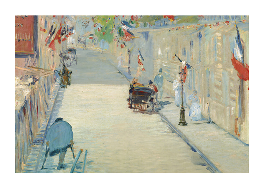 The Rue Mosnier With Flags By Édouard Manet-12