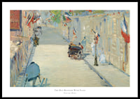The Rue Mosnier With Flags By Édouard Manet-0