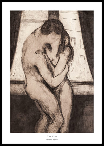 Poster The Kiss By Edvard Munch