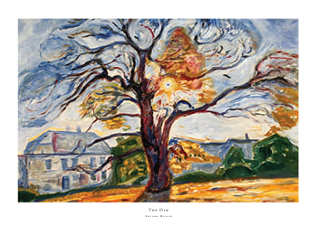 Poster The Oak By Edvard Munch