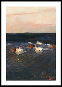 Eider Ducks By Bruno Liljefors-2