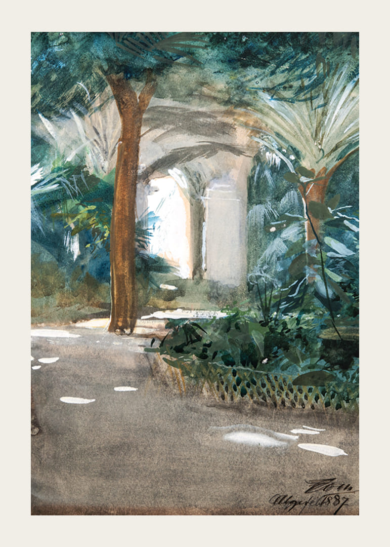 Trädgård i Alger By Anders Zorn-12