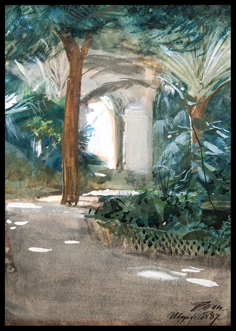 Garden in Algiers By Anders Zorn-12