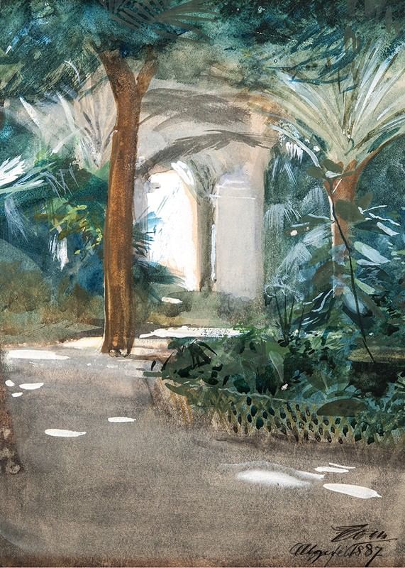 Garden in Algiers By Anders Zorn-12
