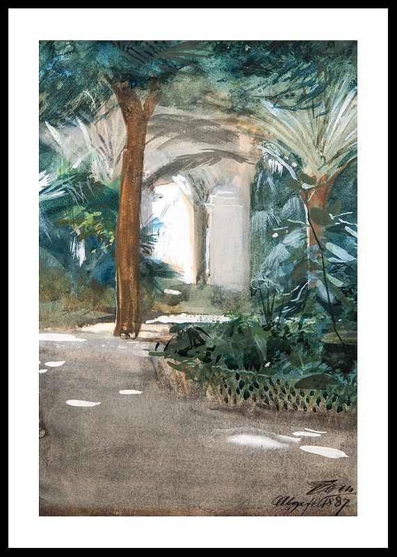 Garden in Algiers By Anders Zorn-12