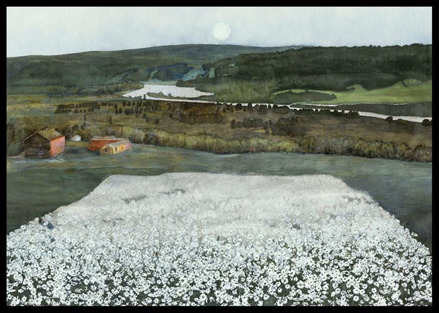 Flower Meadow in the North By Harald Sohlberg-12