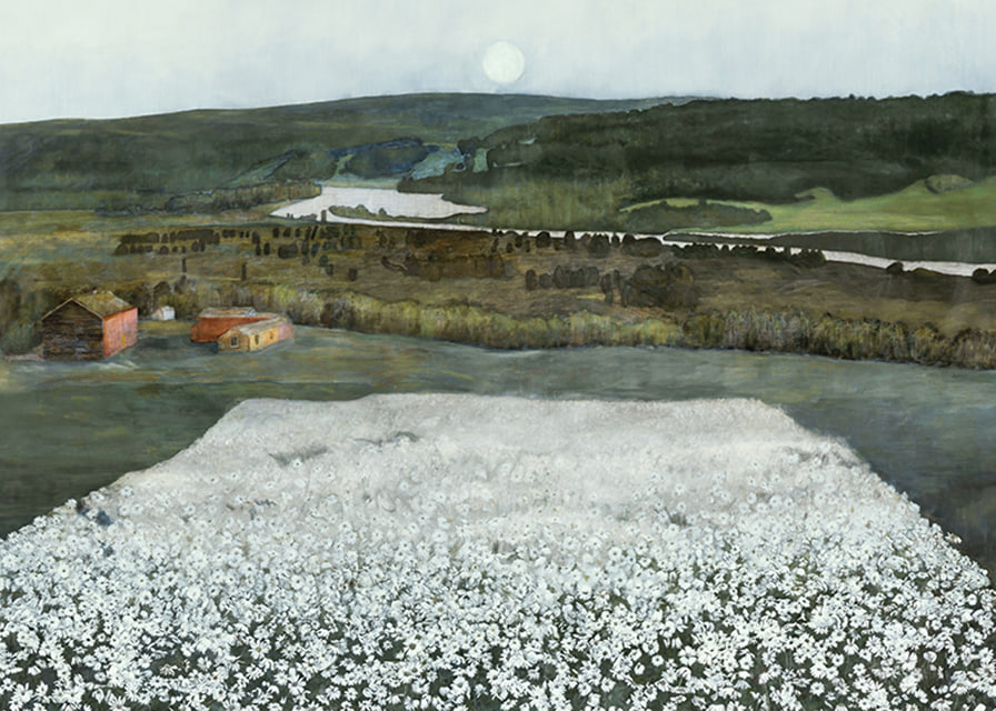 Flower Meadow in the North By Harald Sohlberg-12