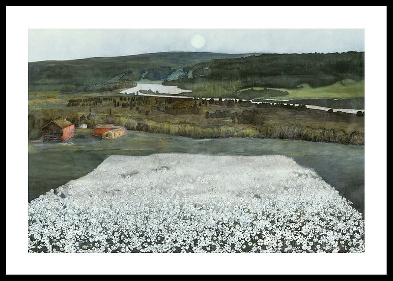 Flower Meadow in the North By Harald Sohlberg-12