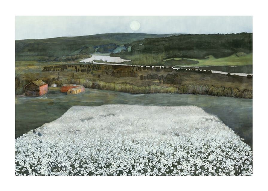 Flower Meadow in the North By Harald Sohlberg-12