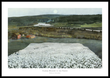 Poster Flower Meadow in the North By Harald Sohlberg