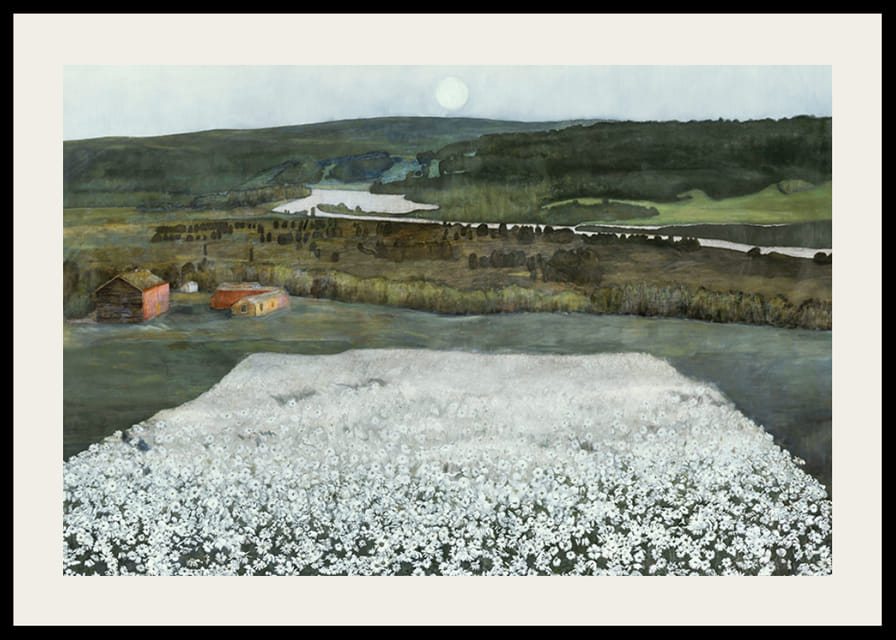 Flower Meadow in the North By Harald Sohlberg-12