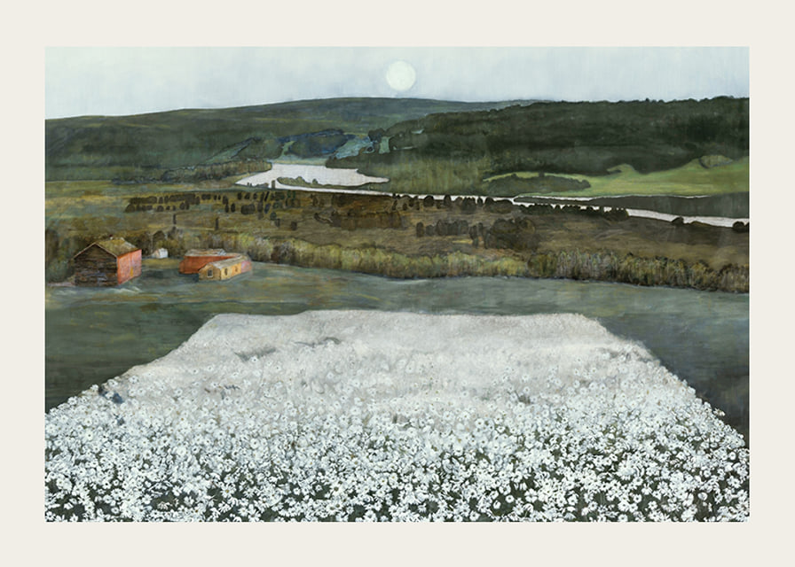 Flower Meadow in the North By Harald Sohlberg-12