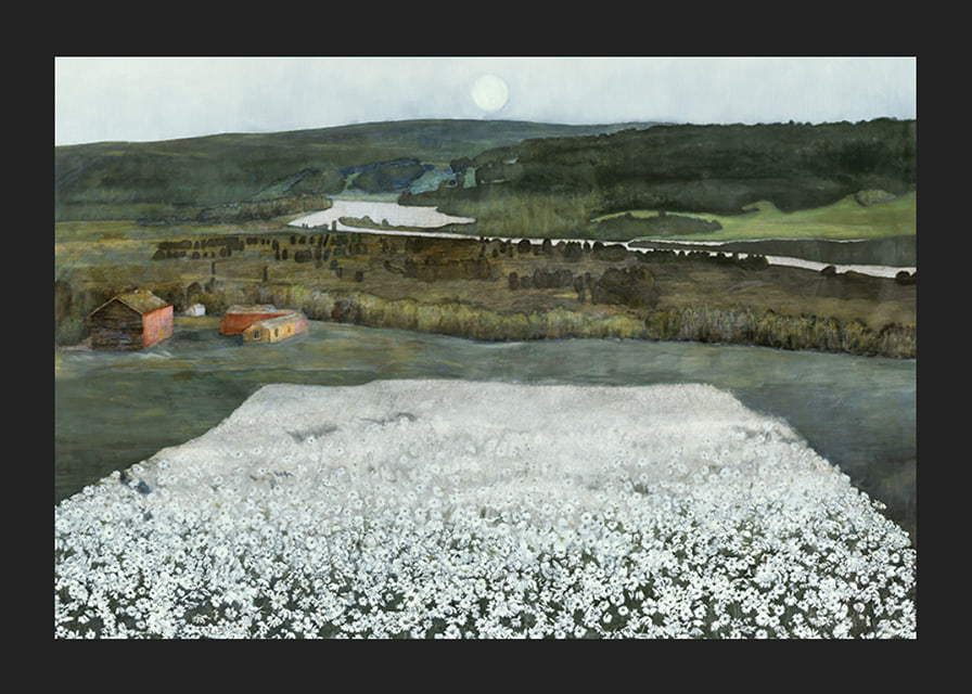 Flower Meadow in the North By Harald Sohlberg-12