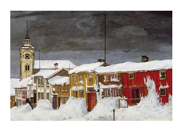 Plagát Gate i Roros By Harald Sohlberg
