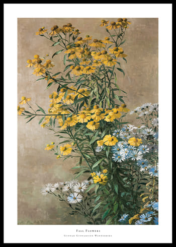 Poster Fall Flowers By Gunnar Gunnarsson Wennerberg