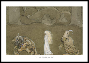 Poster The Princess And The Troll By John Bauer