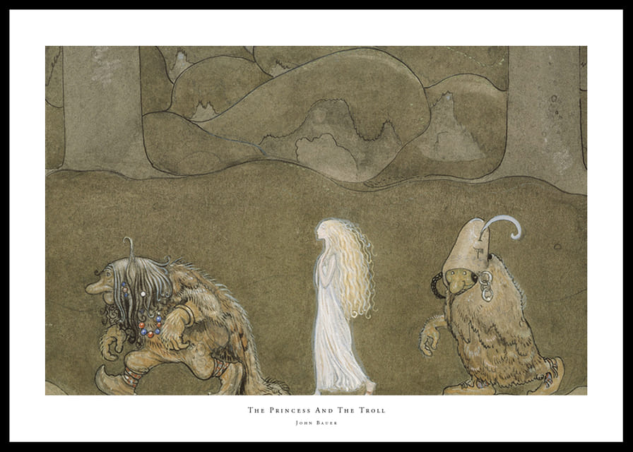 The Princess And The Troll By John Bauer-12