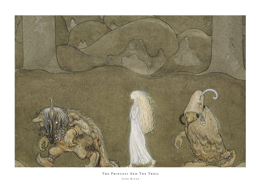 The Princess And The Troll By John Bauer-12