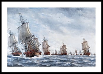 Poster Naval Battle By Jacob Hagg
