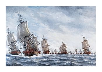 Poszter Naval Battle By Jacob Hagg