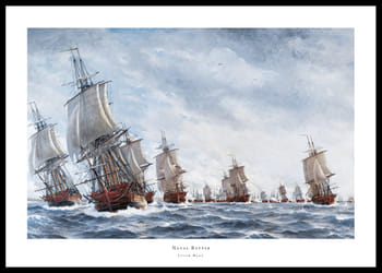 Poster Naval Battle By Jacob Hagg