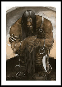 An Old Mountain Troll By John Bauer-2