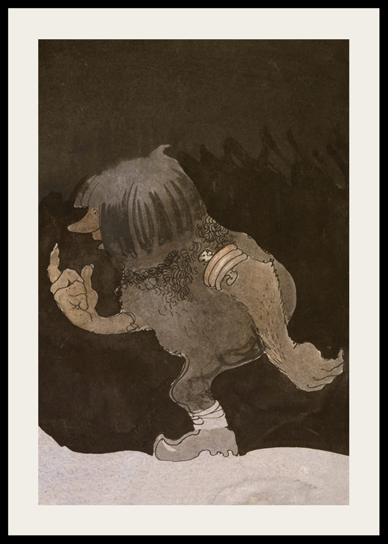 Troll on a Hike By John Bauer-12