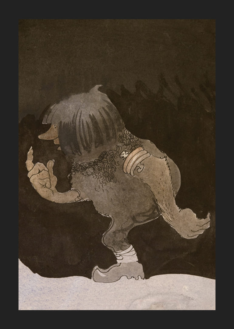 Troll on a Hike By John Bauer-12