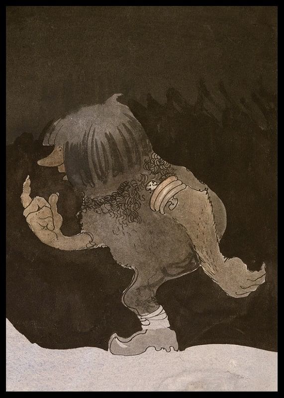 Troll on a Hike By John Bauer-12