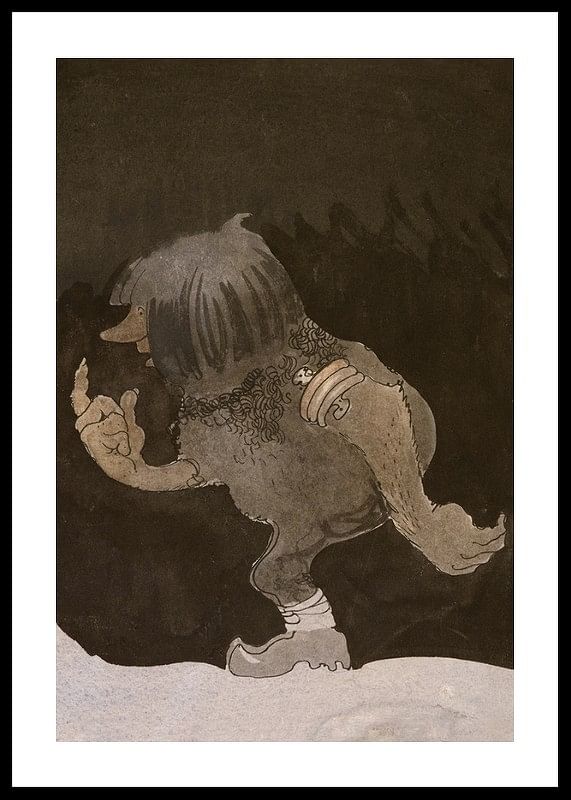 Troll on a Hike By John Bauer-12