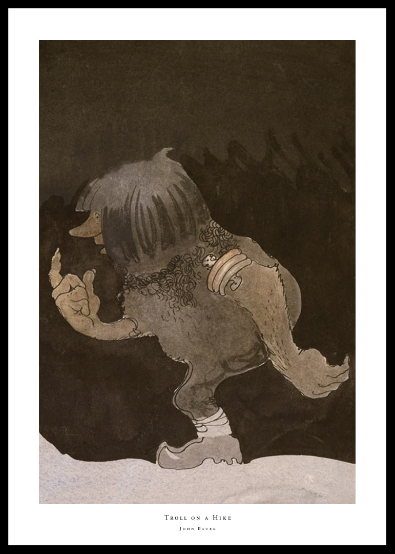 Troll på vandring By John Bauer-12