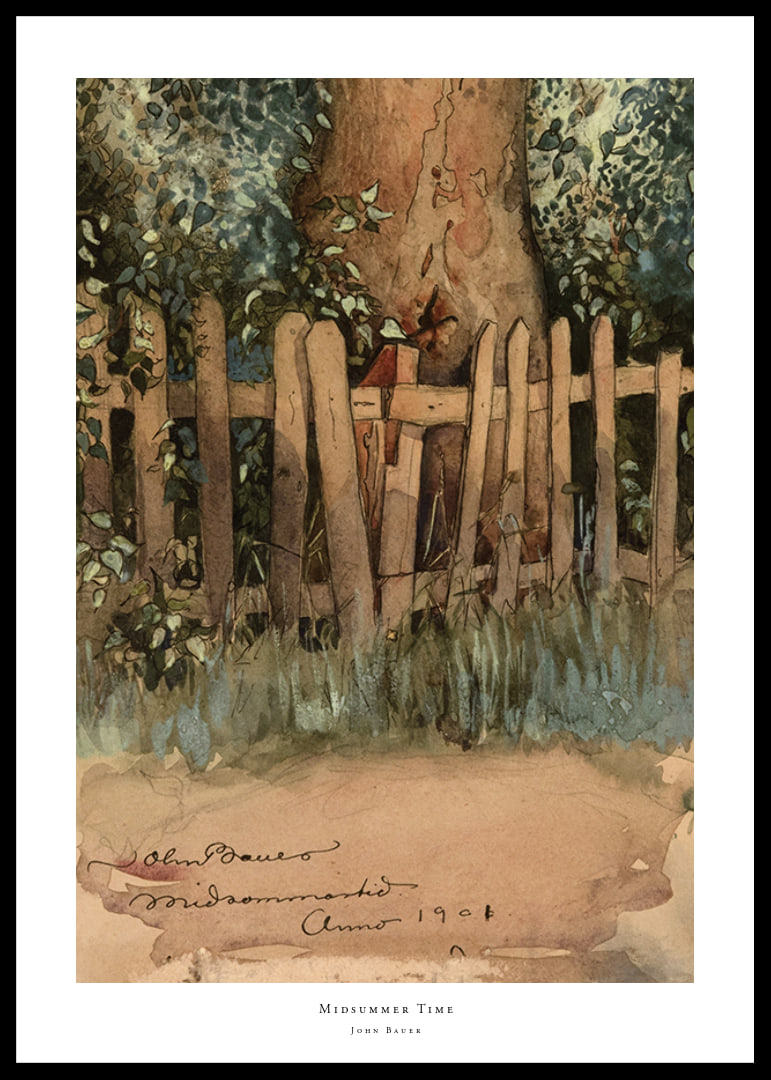 Midsommartid By John Bauer-12